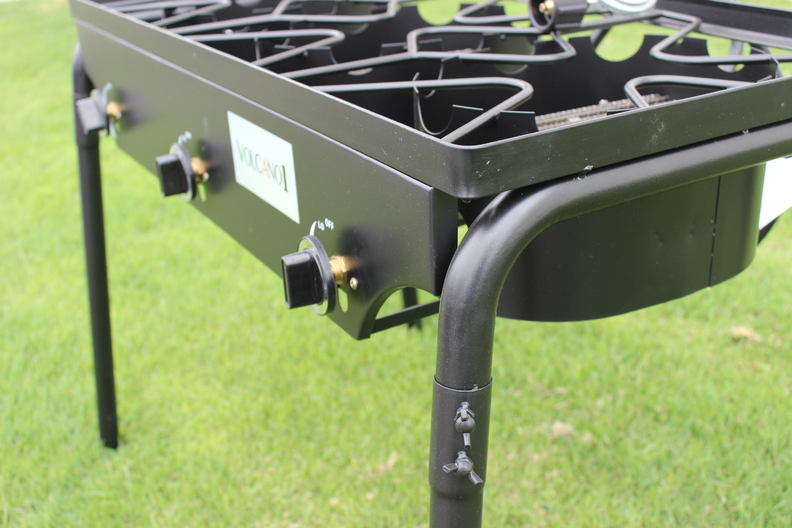 CONCORD Triple Burner Outdoor Stand Stove Cooker w/ Folded Flat Burner Heads