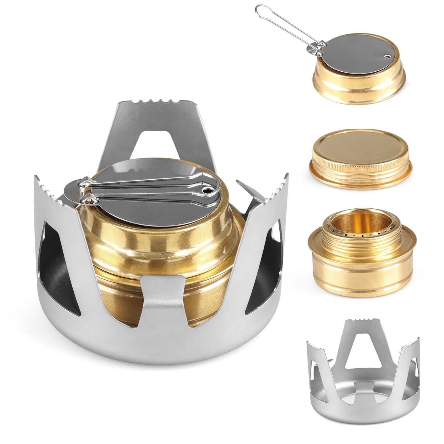Portable Mini Alcohol Stoves Outdoor Alcohol Burner Camping Hiking Furnace
