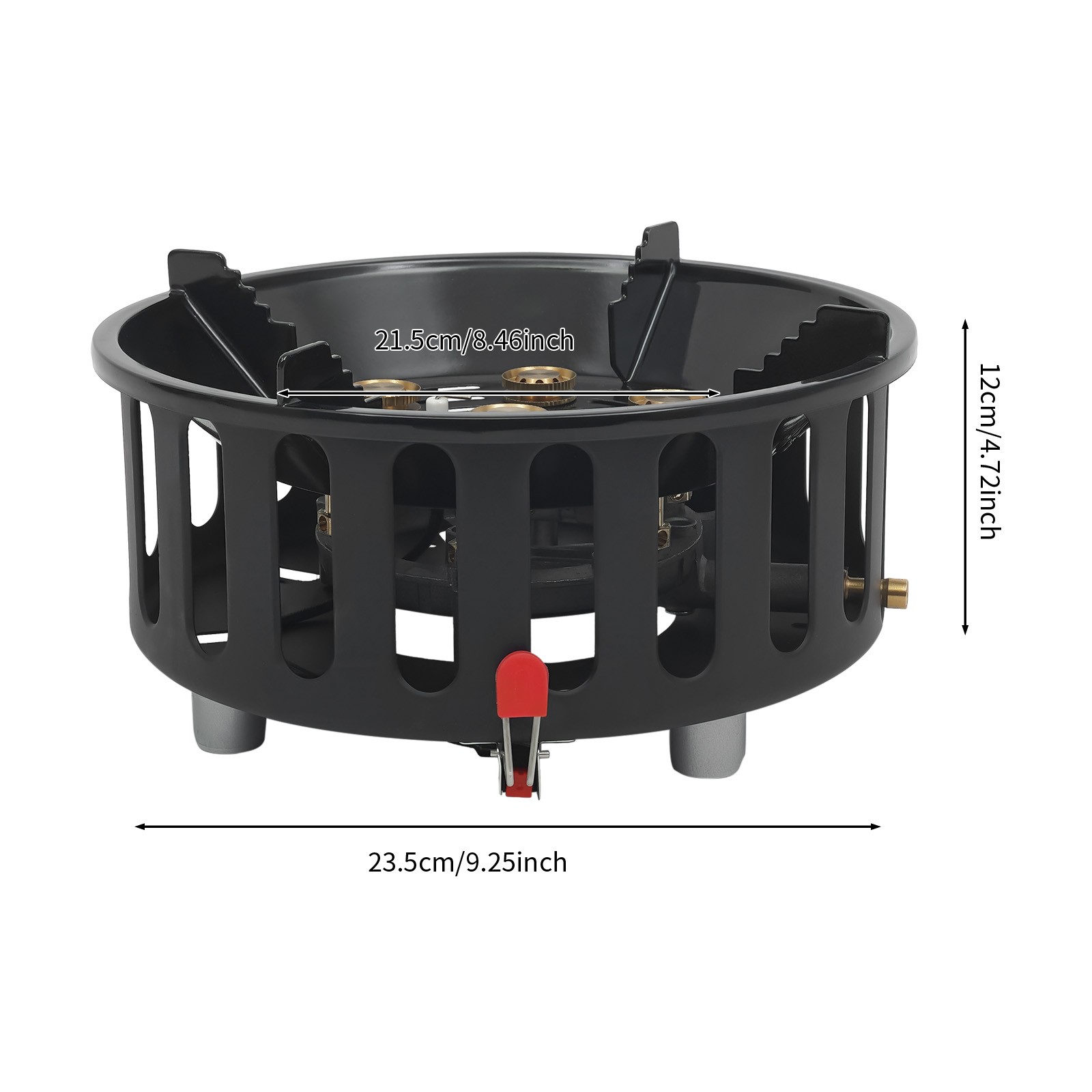 72000 BTU Camping Stove Portable Outdoor Burner With 2 Adapters & Storage Bag