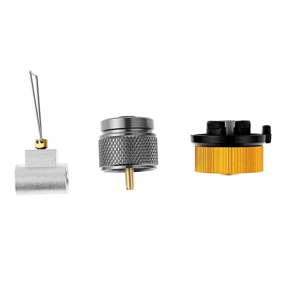 3xPortable Camping Stove Adapter Butane Canister Adapter Refill Adapter BBQ Part