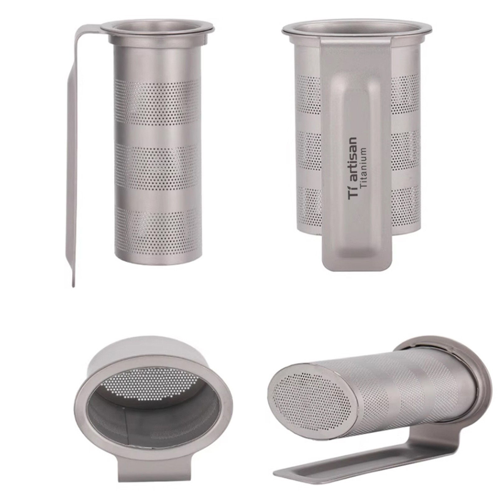 Titanium Mesh Tea Infuser Basket Tea Strainer Teapot Leaf Spice Tea Cup Filter