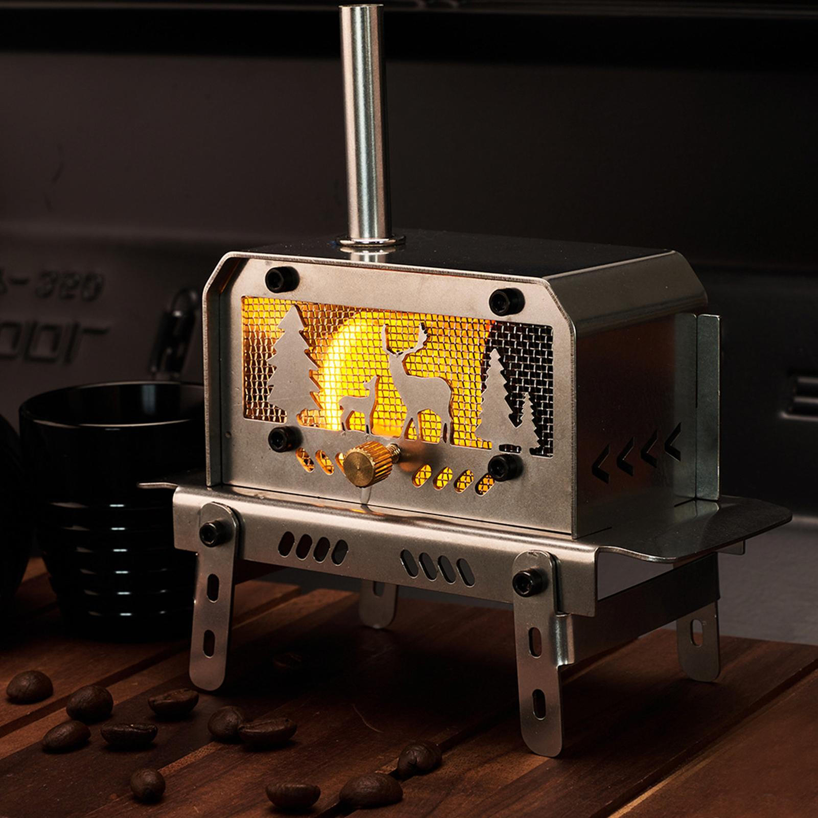 Camping Wood Stove Portable for Tent Portable Wood Cook Stove Stainless amiable