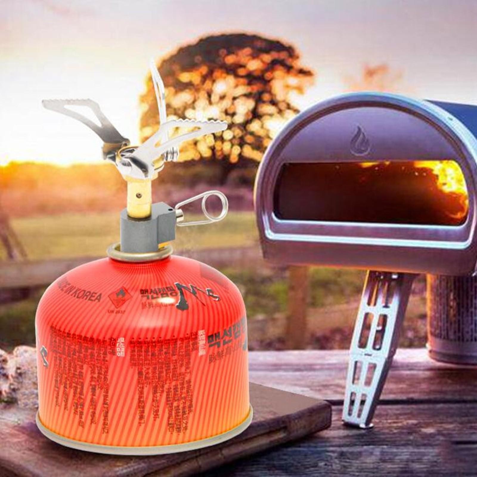 3000W Folding Mini Ultralight Outdoor Camping Cook Burner Gas Stove Strong Power