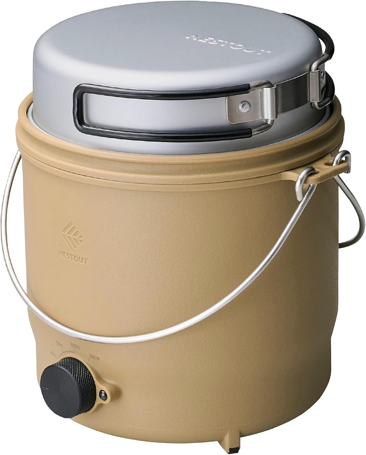 COOKER-1 Electric Cooker 500W Camping Stove, Portable Plug-In for Power Stations
