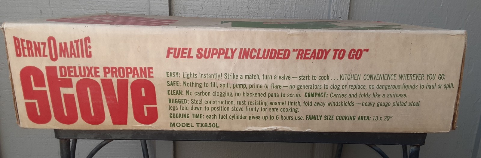 Vintage Bernzomatic 2 Burner Camping Stove Model TXB50L – New in Box – Pls Read
