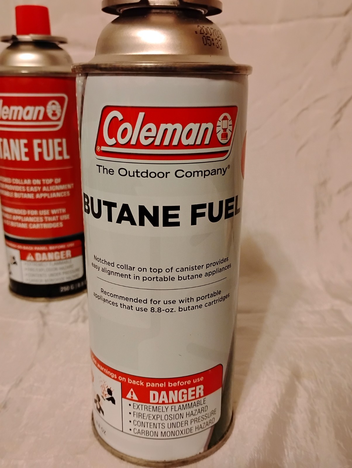 Lot of 4 Cans Coleman Butane Stove Camp Fuel 8.8OZ Emergency Survival Cooking