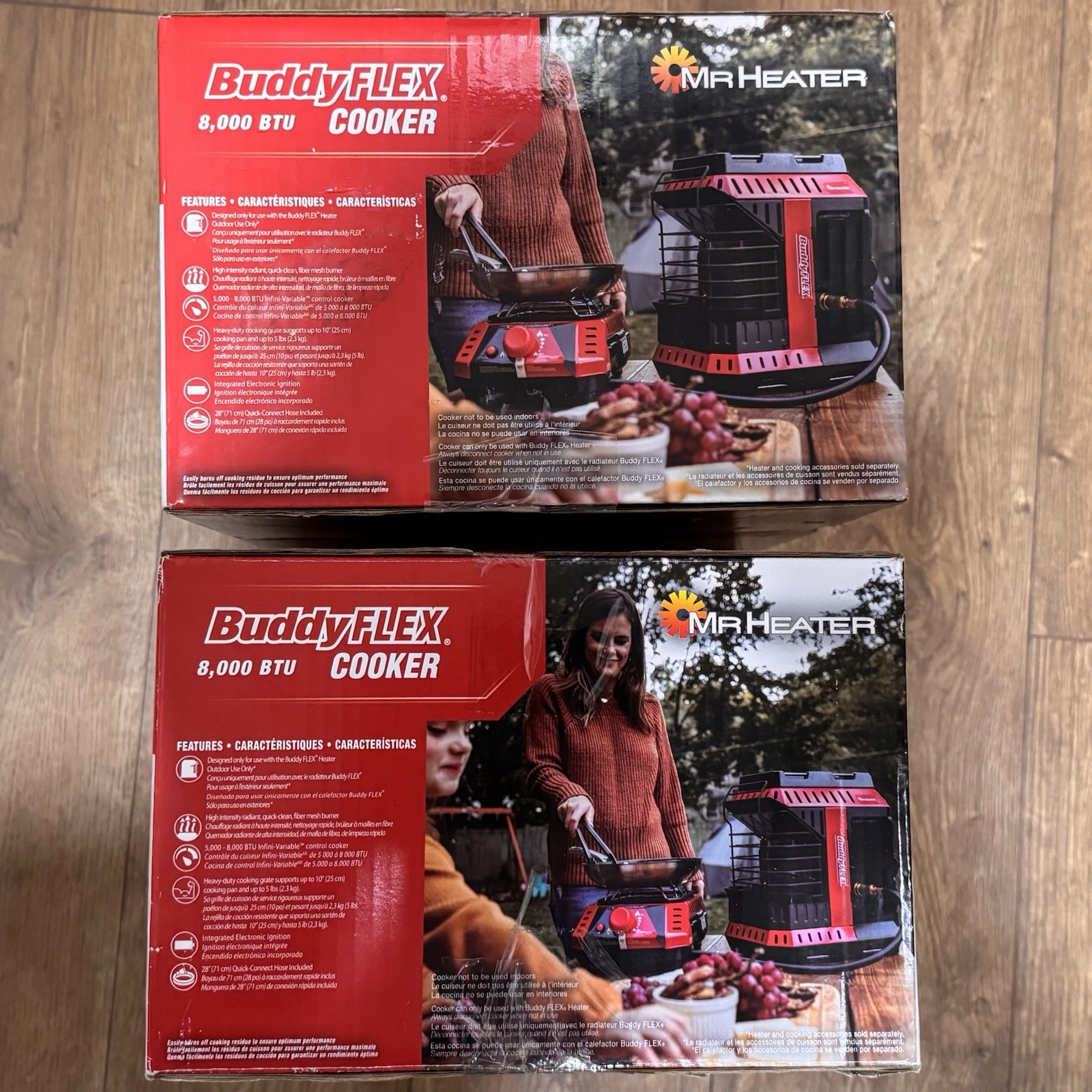 Mr Heater Buddy FLEX Portable Cooker 8,000 BTU F600500 New In Box X2