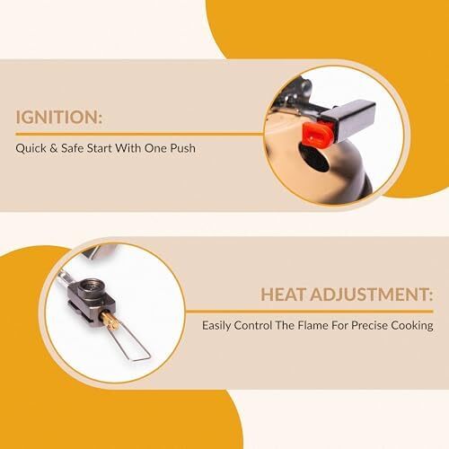 Portable Multi Fuel Butane or Propane Camping Stove Burner with Carry Case