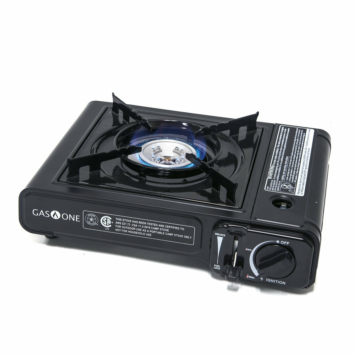 GAS ONE Portable Butane Gas Stove Auto Ignition w/ Case Camping Outdoor 7650 BTU