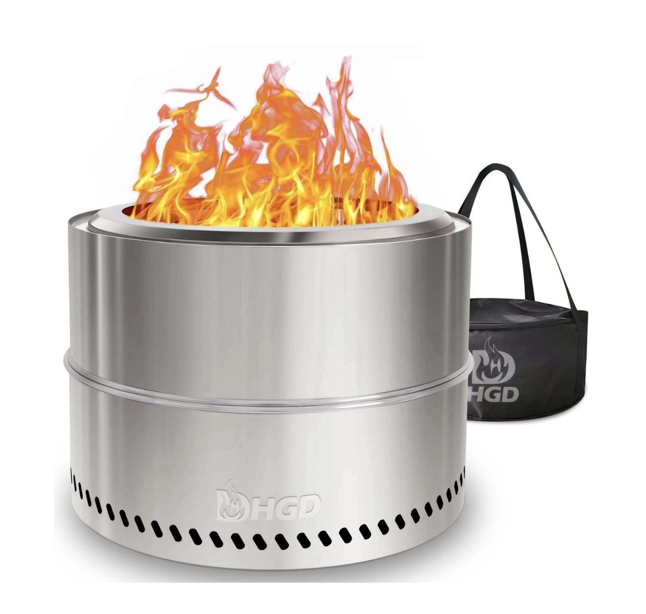 HGD 20 inch Smokeless Firepit Outdoor, Portable Smokeless Fire Pit … Fast Ship
