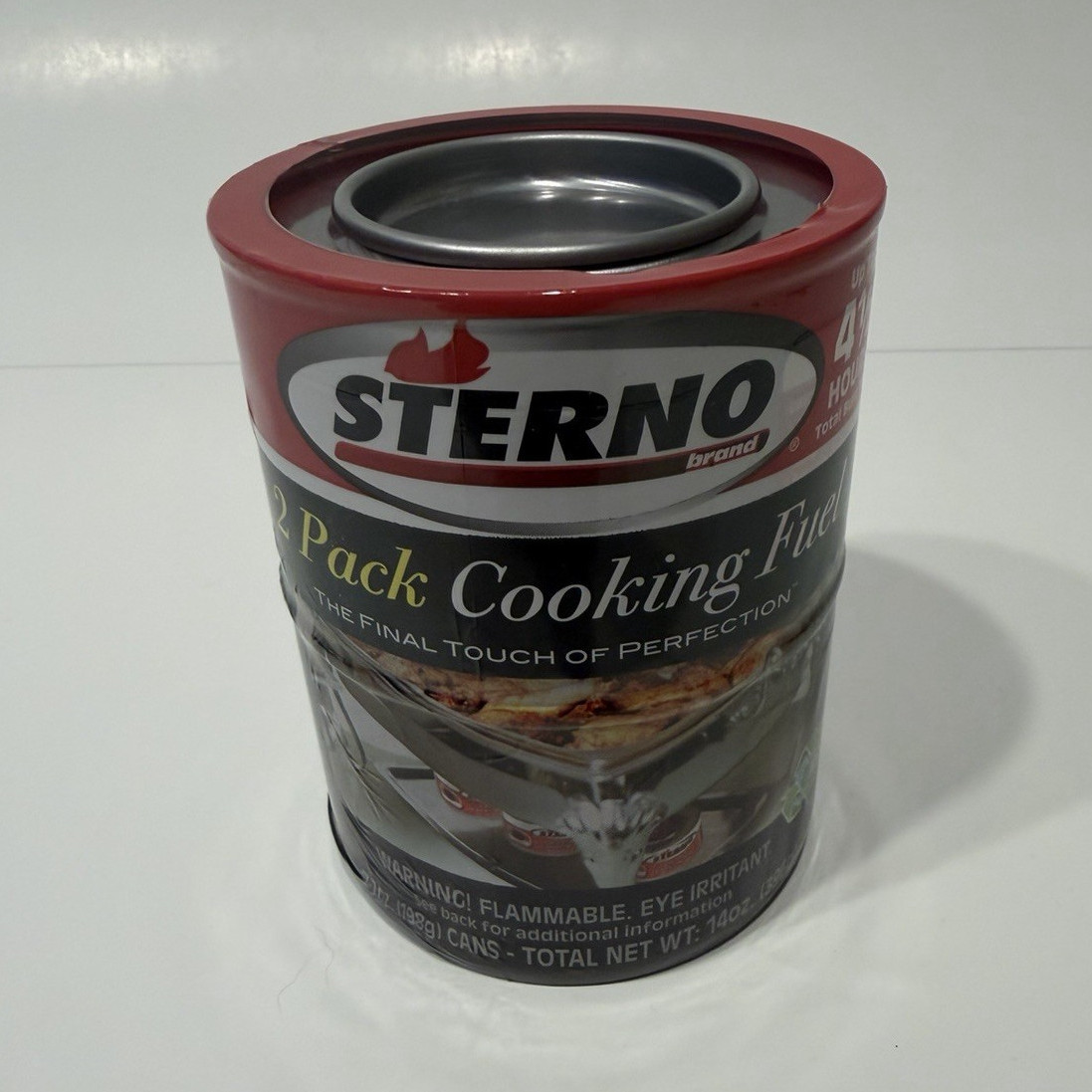 Sterno 2 Pack Gel Canned Heat Fuel, 4-Hour Burn, Portable Camping