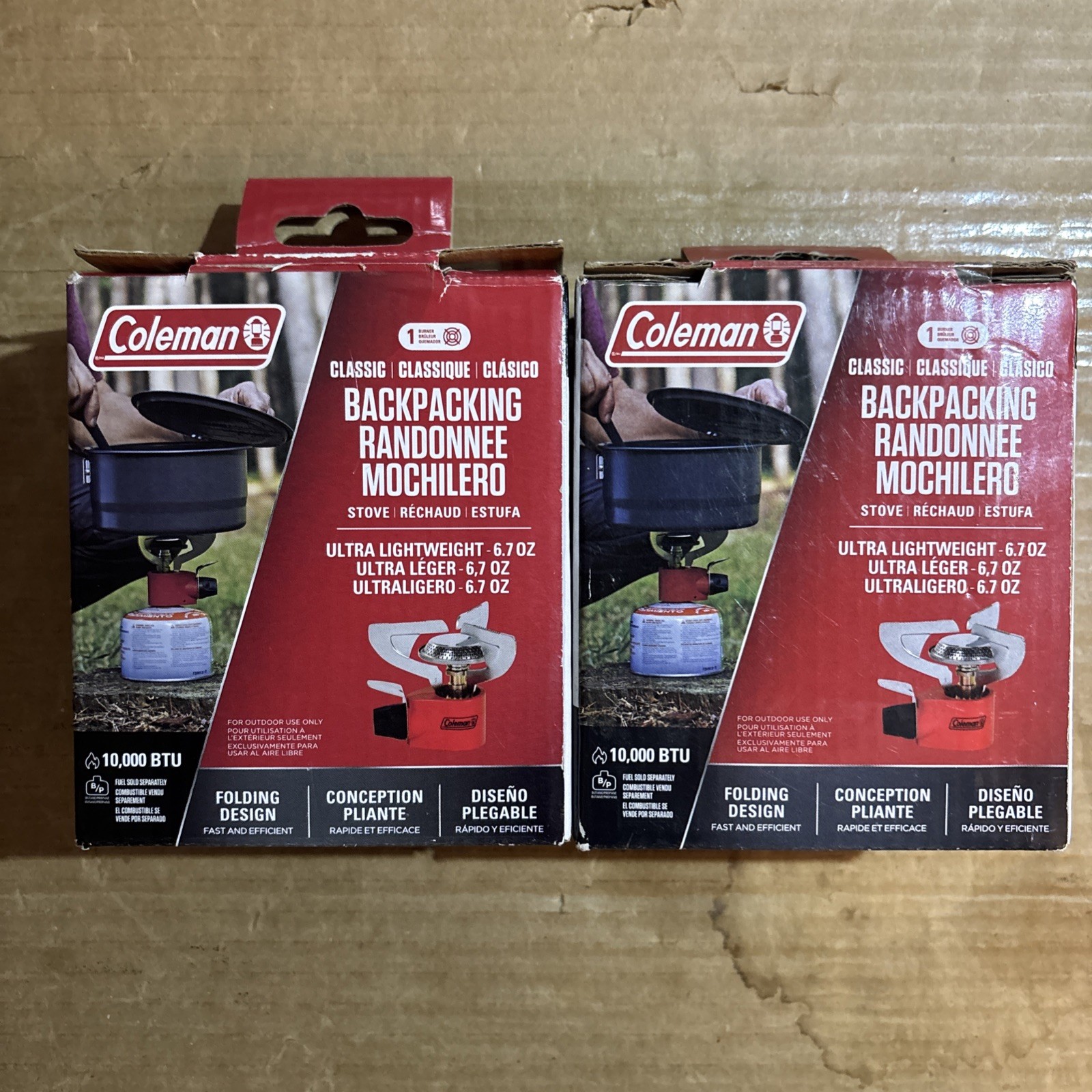 Coleman Classic Portable Burner Backpacking Stove 6.7 oz 2 Pack