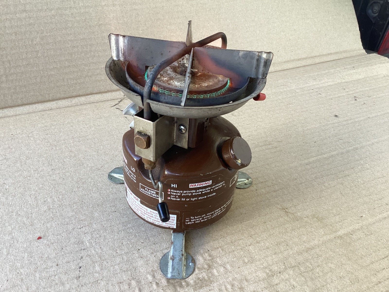 Vtg Coleman Peak 1 Model 400 camp stove Clean Good Condition Working