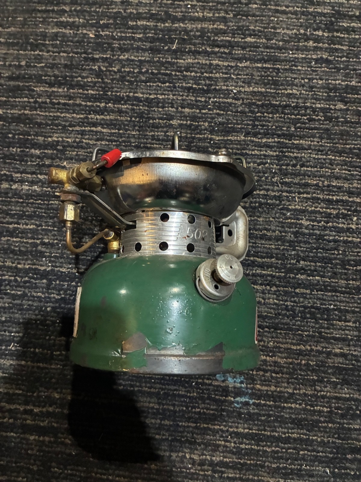 Vintage 1984 Coleman 502-700 Single Burner Camp Gas Stove Lightly Used