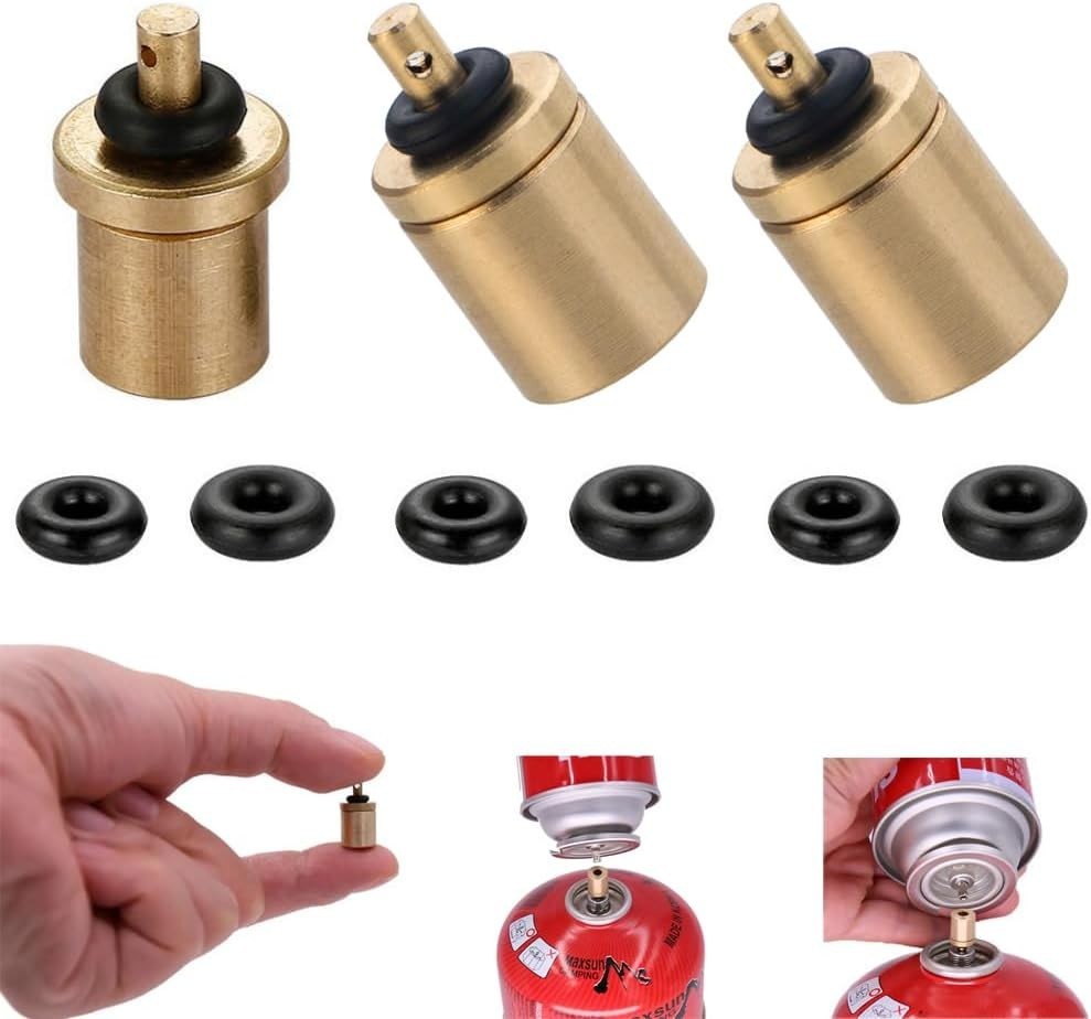 Thermacell Butane Refill Adapter 3 Pack Gas Valve for Camping Stove
