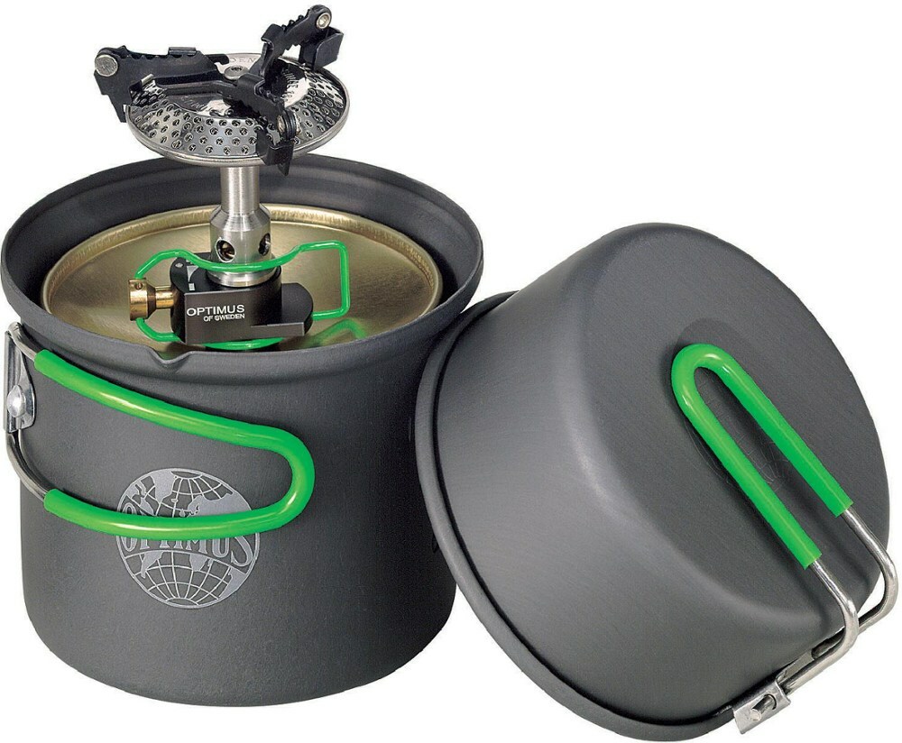 OPTIMUS CRUX Lite Solo Cook System Gas Stove Camping Hiking Woods Burner Outdoor