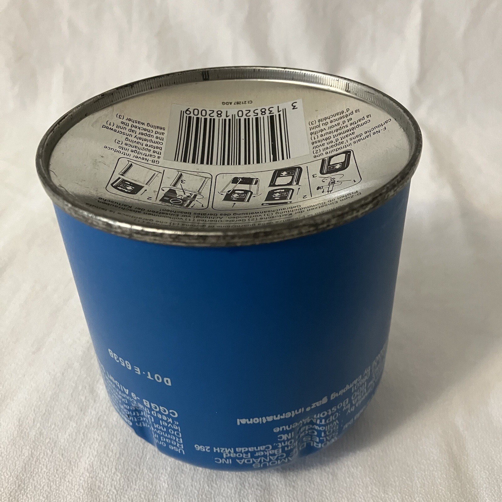 Vintage Camping Gaz C 206 6.75 OZ Fuel Cartridge/Can Propane/Butane NOS (READ)