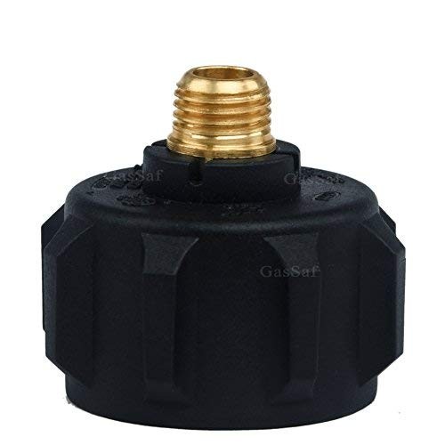 GasSaf QCC1 Propane Adapter Gas Regulator Valve Fitting with Acme Nut