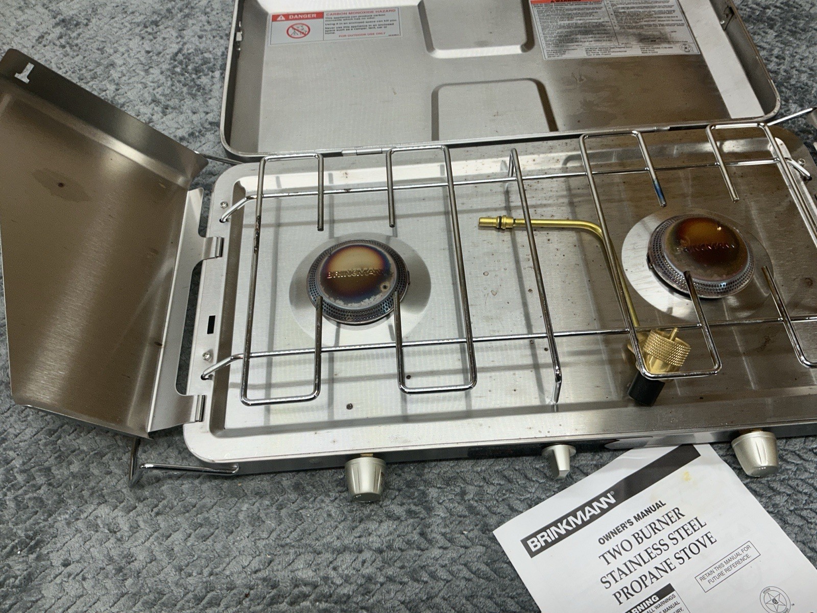 Brinkmann 2 Burner Stainless Steel Propane Camping Stove Grill Tested