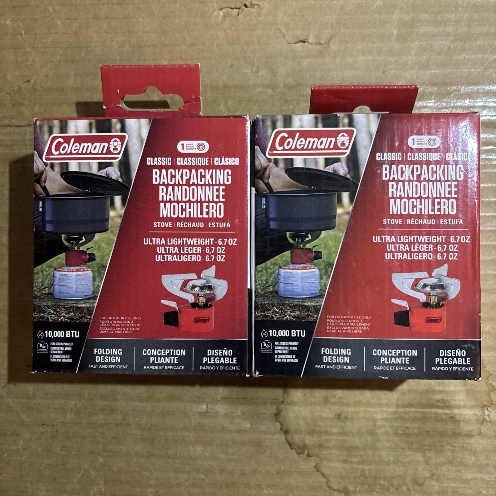 Coleman Classic Portable Burner Backpacking Stove 6.7 oz 2 Pack