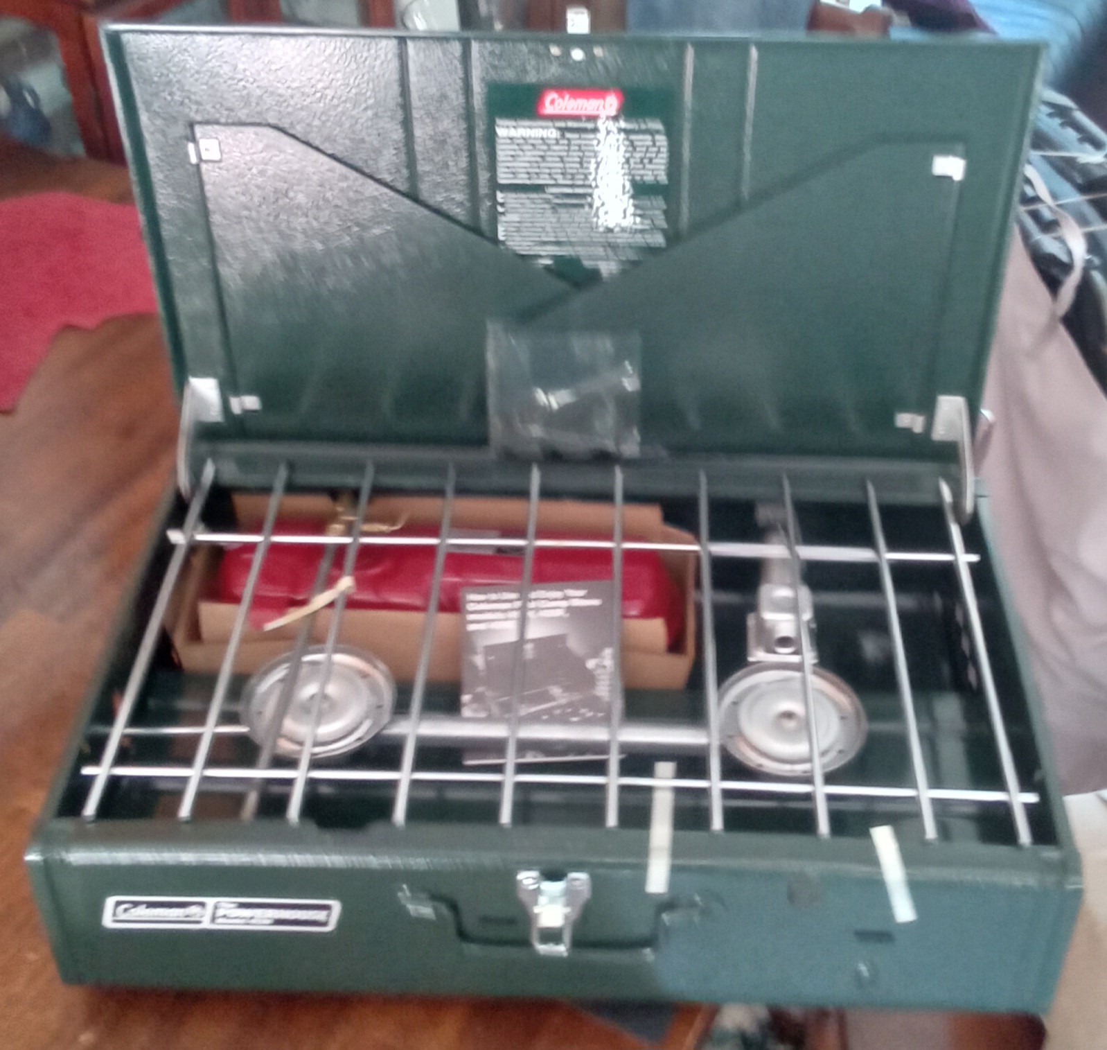 NEW!! Vintage Coleman Powerhouse 413H-499 Dual Fuel 2-Burner Stove Made in USA