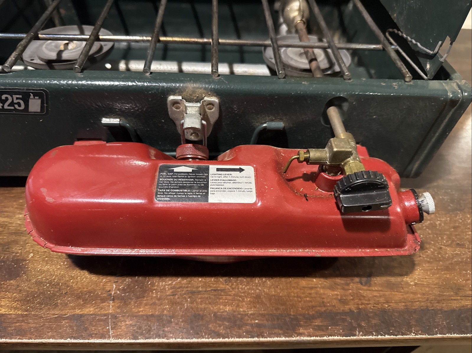 Vintage 1999 Coleman 425F Two Burner Gas Camp Stove Model 425F499T