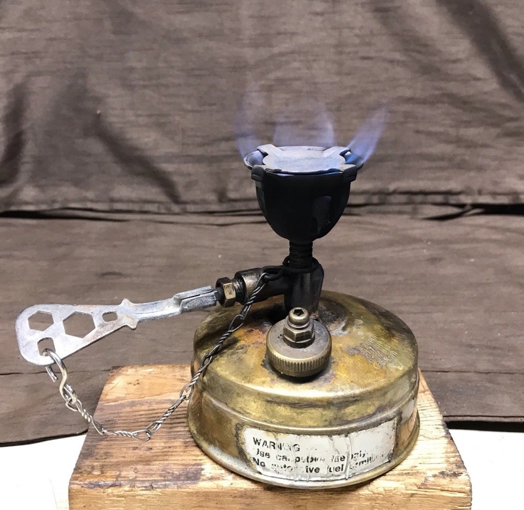 Vintage SVEA 123 Camping Stove W/6 Pcs SIGG Tourist Cook Set