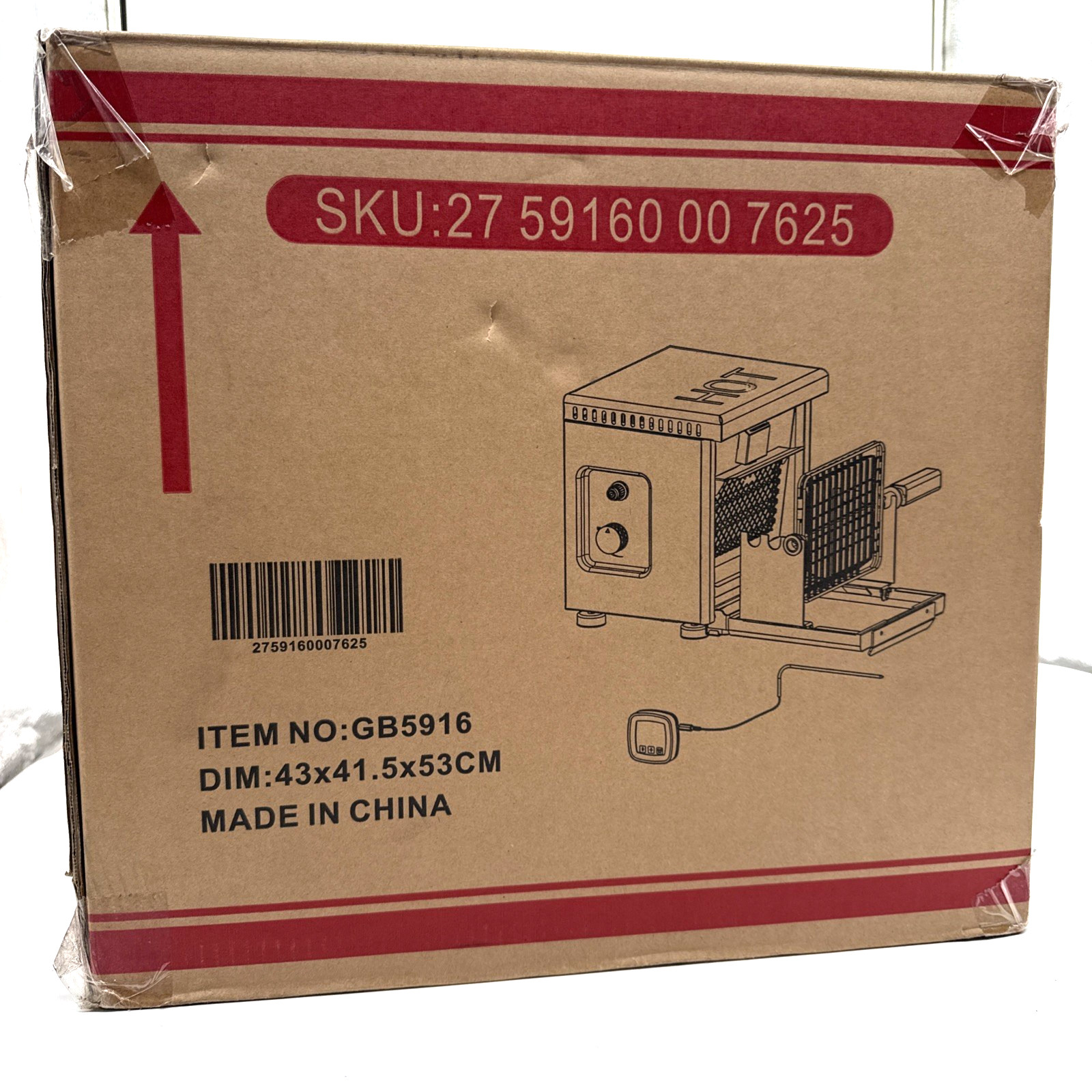 Single Burner Free Standing Liquid Propane 5000 BTU Gas Grill In-Door BBQ NEW