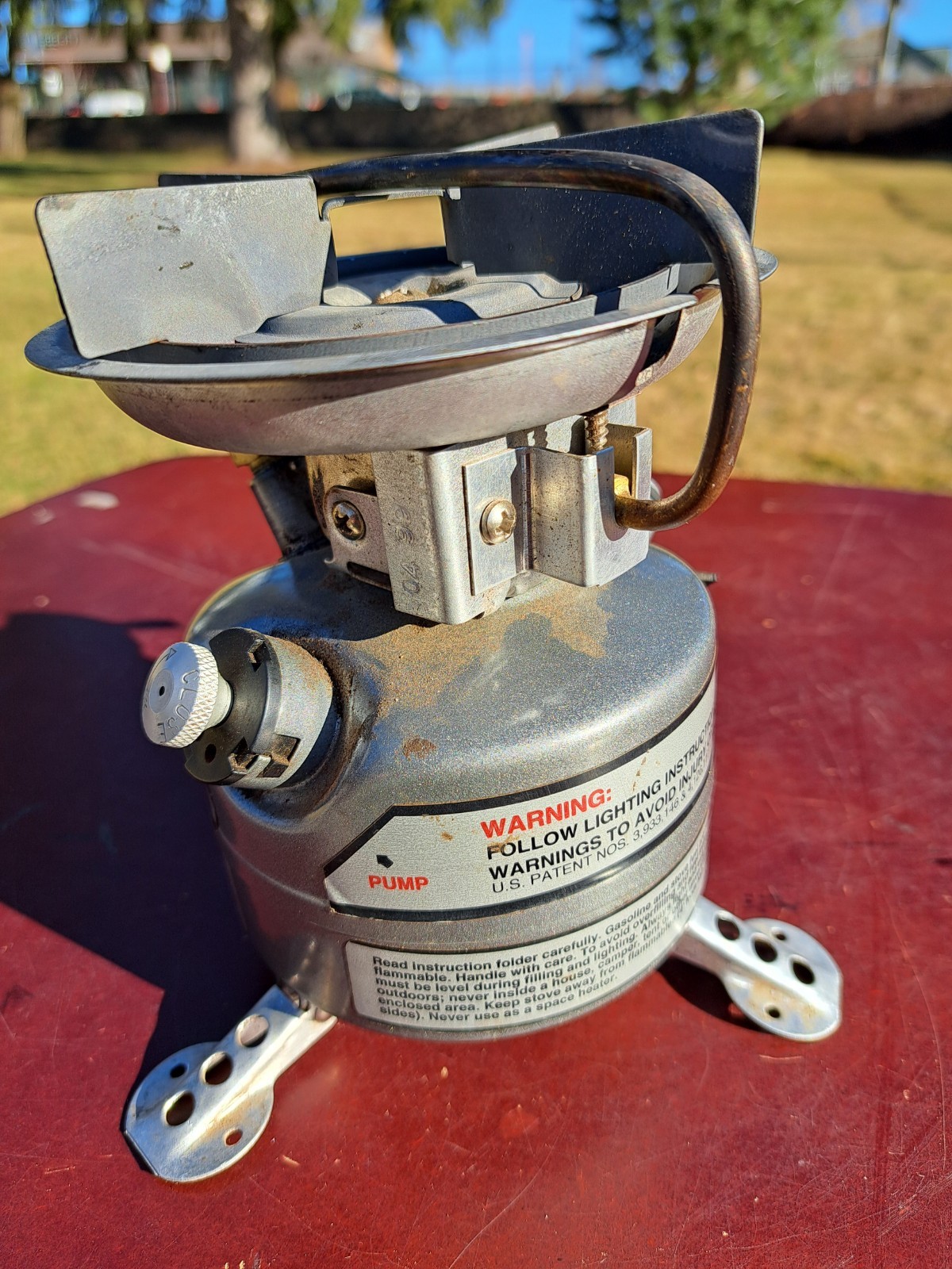 Vintage Coleman Peak 1 Feather 442 Dual Fuel Hiking Camping Stove USA
