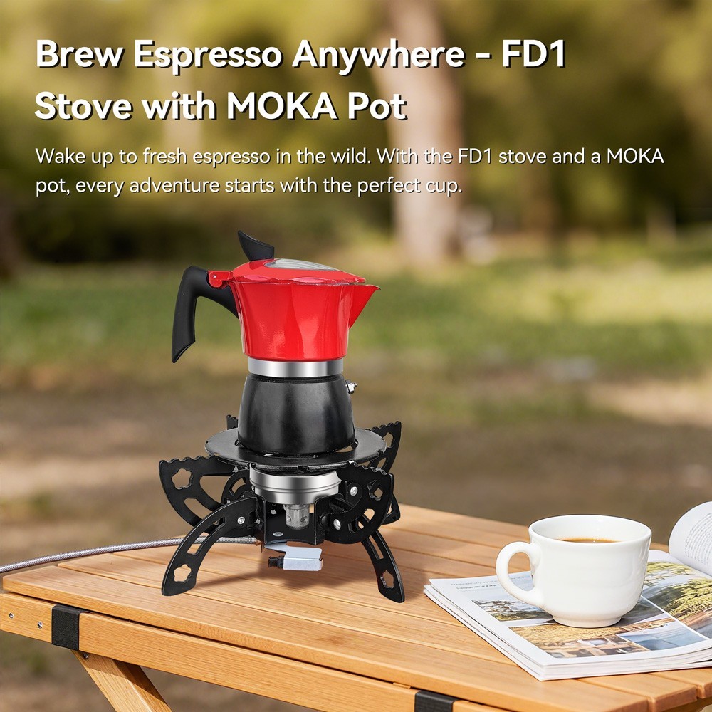 REDSUN FD1 Portable Gas Stove with Case – Ideal Gift for Coffee & Survial Gear