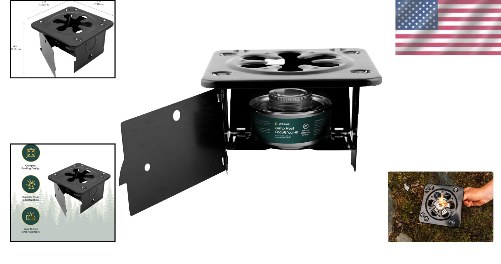 Coghlan’s Lightweight Folding Stove: Durable Cooking for Small Cookware Anywhere