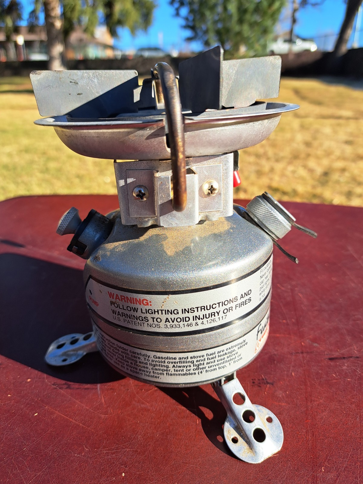 Vintage Coleman Peak 1 Feather 442 Dual Fuel Hiking Camping Stove USA