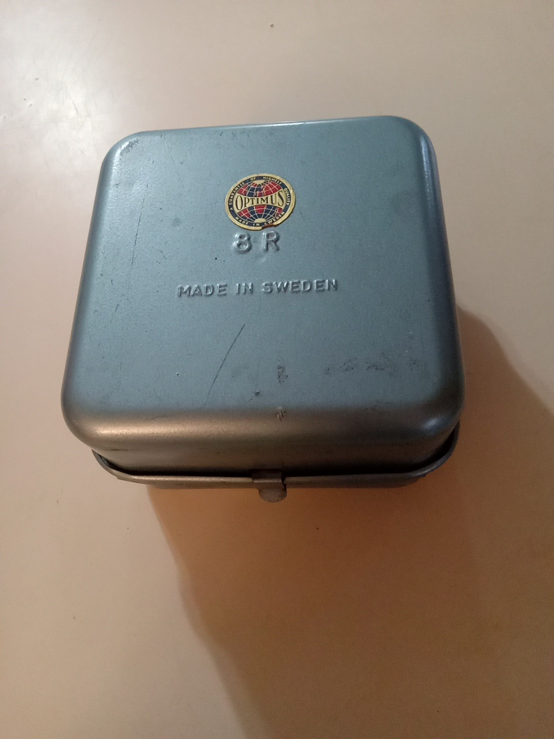 Vintage Optimus Single Burner Backpacking Camp Stove 8R Made In Sweden