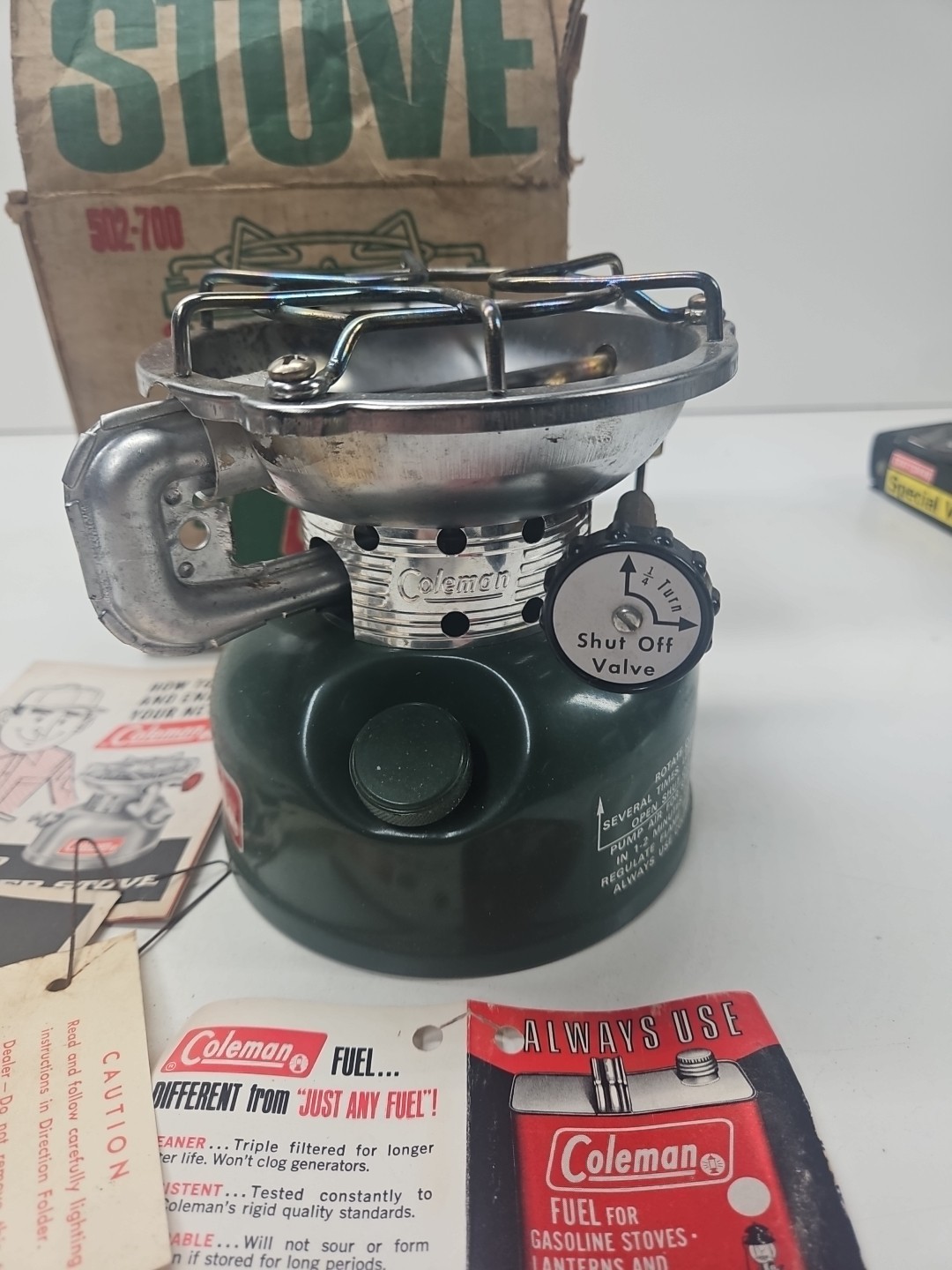 VTG 1968 COLEMAN 502-700 SPORTSTER SINGLE BURNER SPORTSTER STOVE RARE