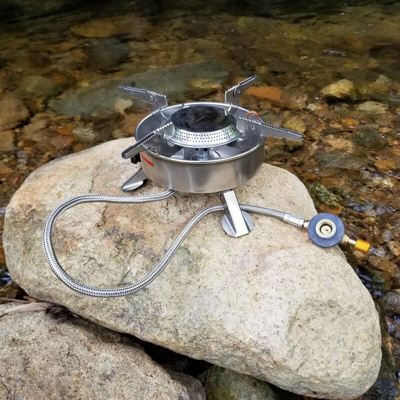 BRS-10 Camping Gas Stove with Ceramic Lgnition Backpack Cooking Burner Foldable