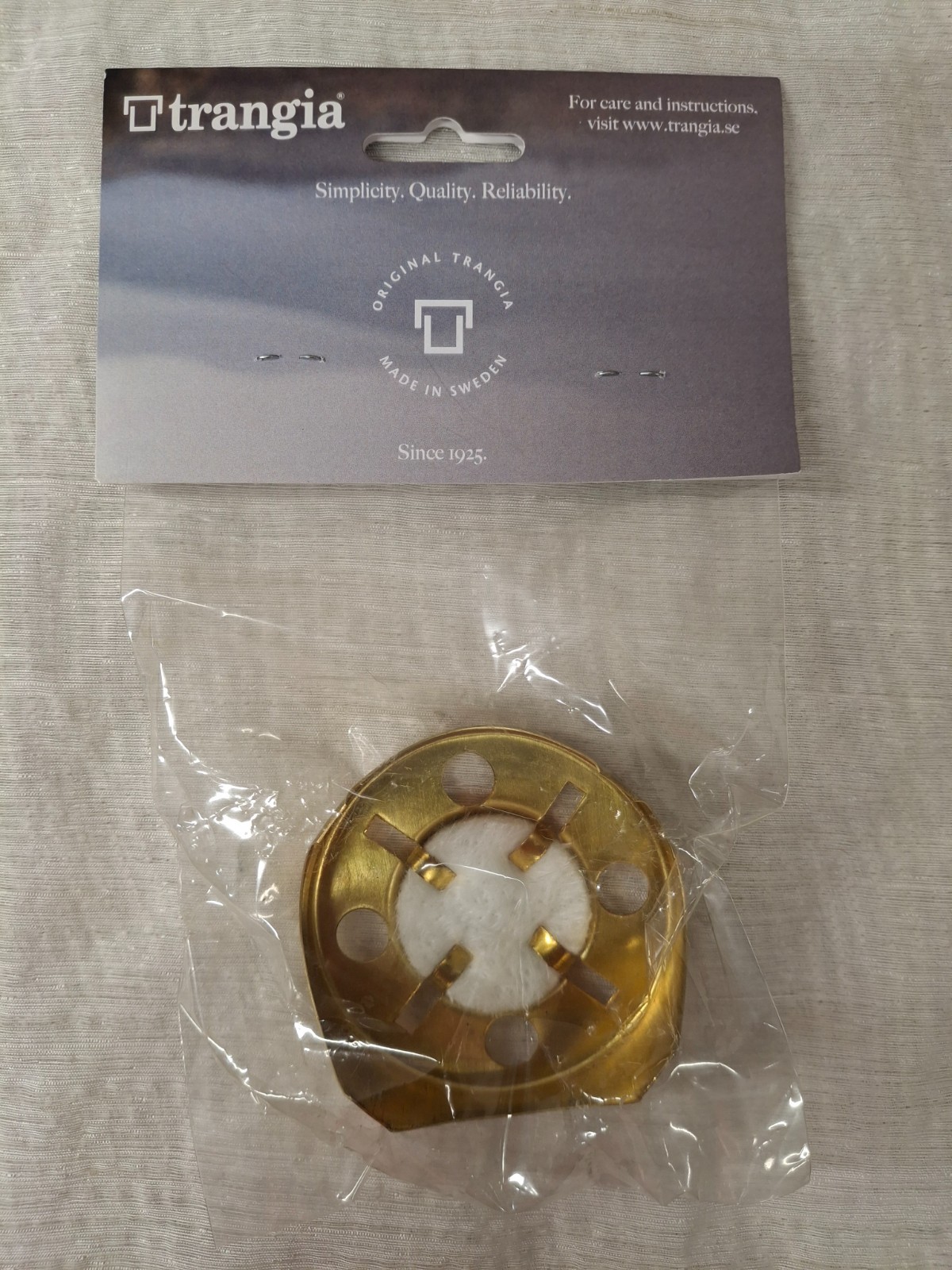 Trangia Spirit Burner Brass Alcohol Based Fuels NEW!!!
