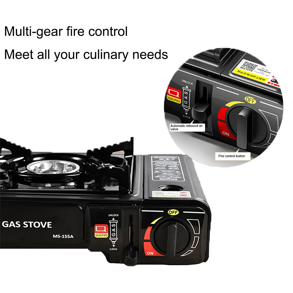 3000W Camping Stove Propane&Butane Windproof Fire Dual Fuel Brass Cooking Burner