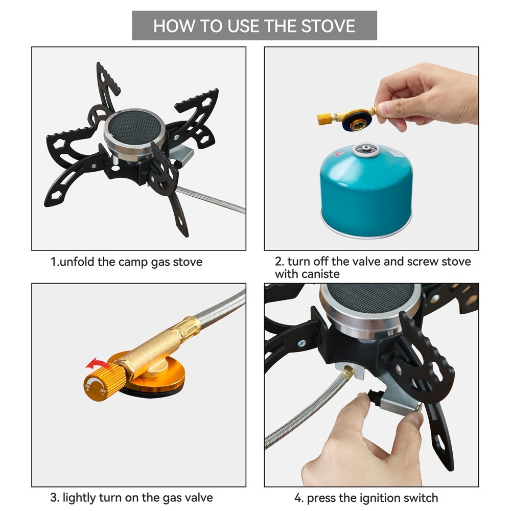 REDSUN FD1 Portable Gas Stove with Case – Ideal Gift for Coffee & Survial Gear