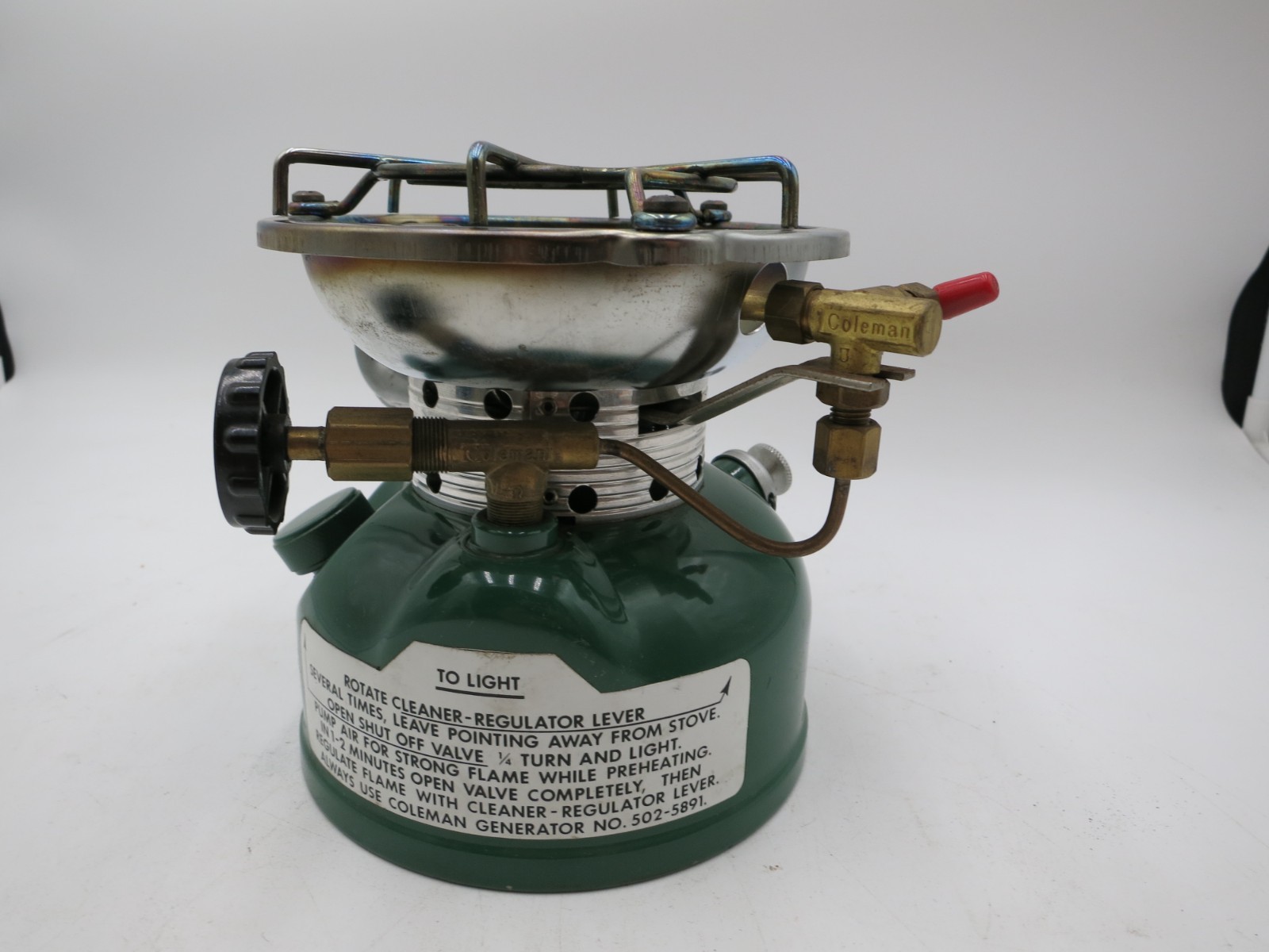COLEMAN 502 SPORTSTER SINGLE BURNER CAMP STOVE 9 84 TESTED CAMPING HIKING