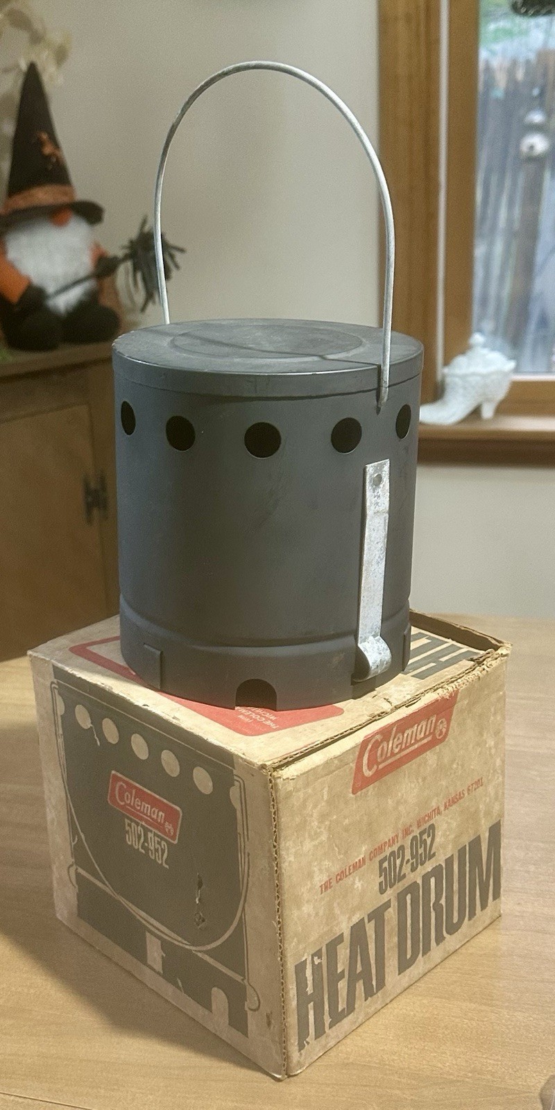 Vintage Coleman Heat Drum #502-952 For Camp Stove Original Box Barely Used