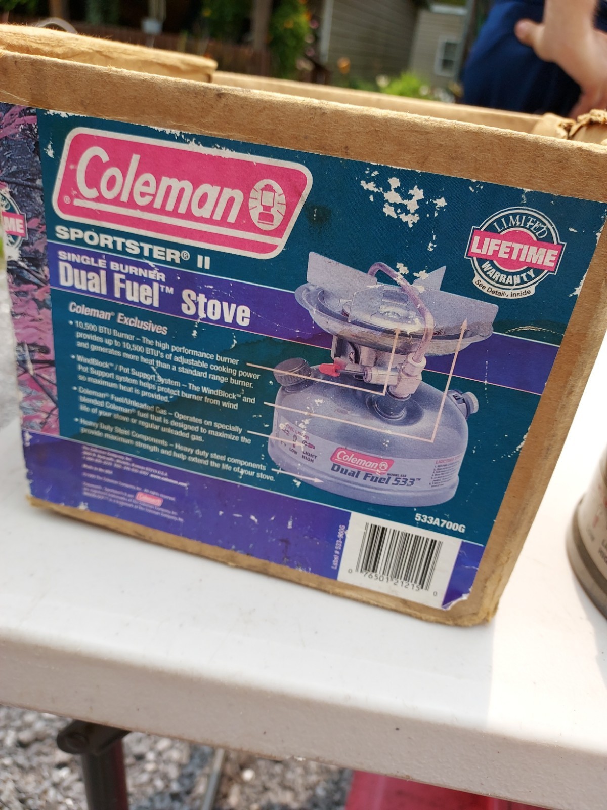 Coleman Dual Fuel Sportster II model 533 One Burner Camp Stove 2002