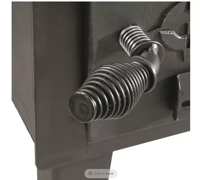 LARGE Wood Burning Stove Outdoor Camping Cast Iron Steel Fire-Box Heat