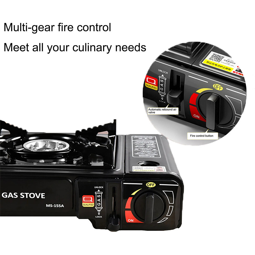 3000W Camping Stove Propane&Butane Windproof Fire Dual Fuel Brass Cooking Burner