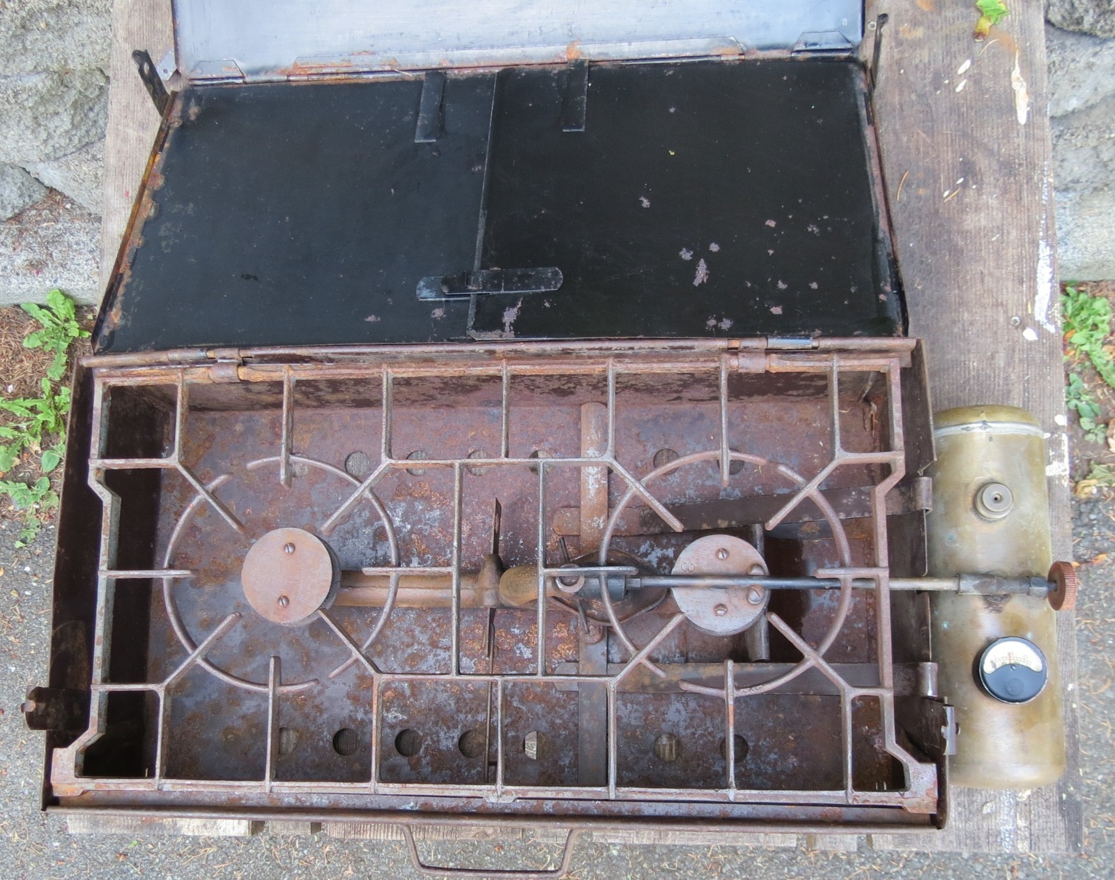 Prentiss Wabers Auto Cook Kit Camping Cookstove Vintage MODEL 3 – Rare UNTESTED