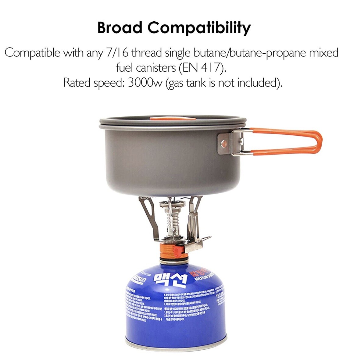 Ultralight Camping Hiking Stove AND Coleman 440G Isobutane Fuel Large Canister