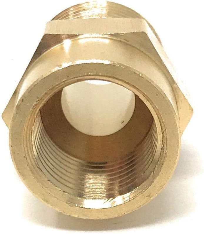 Reducer coupling adapter nominal size adapts 1/2” 1/2 inch x 3/8 inch, Brass