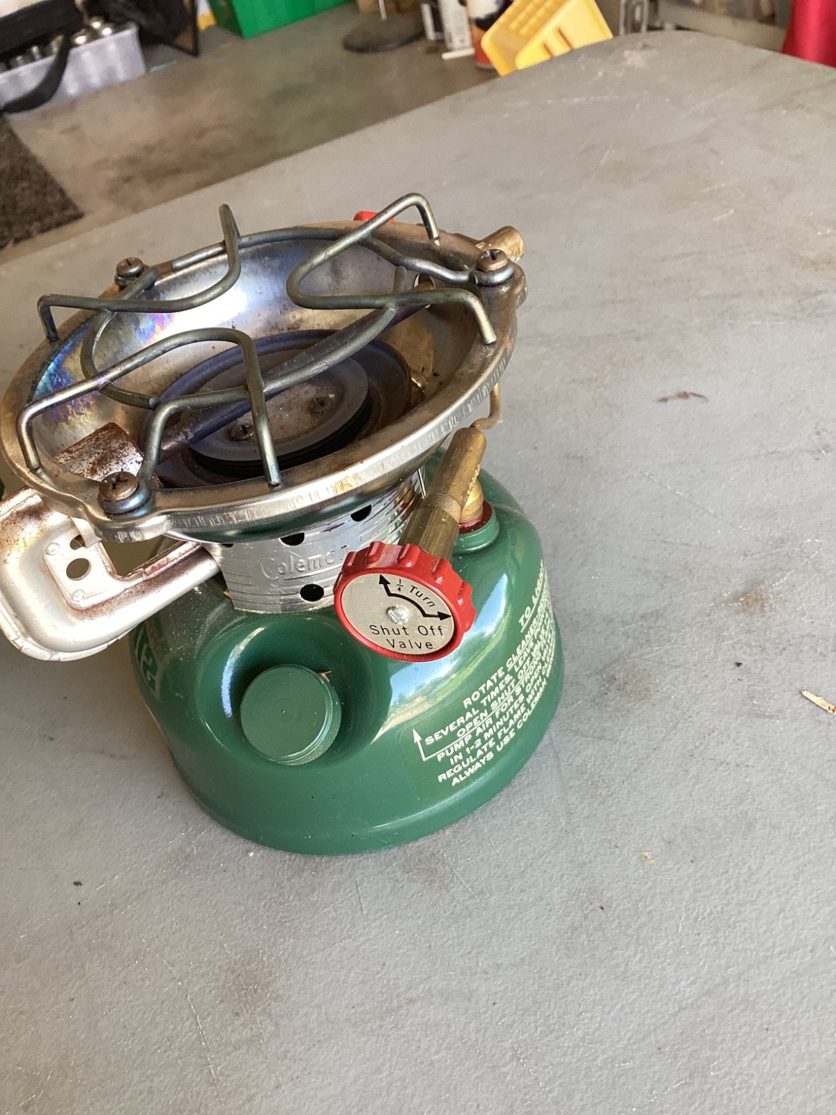 72 Vintage Coleman 502 Camp Stove w/ Box & Used Once Working USA