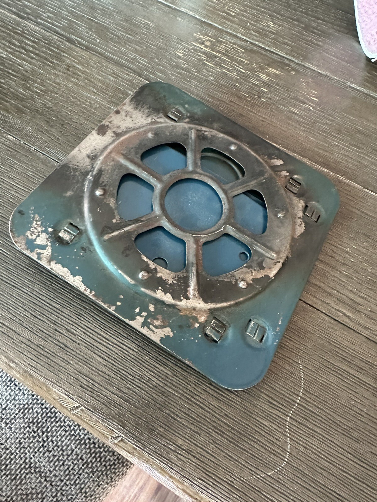 Portable Camping STOVE COMPACT Blue Hiking FOLDING Cookware VINTAGE Sterno