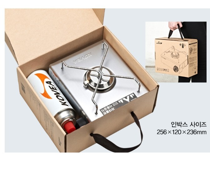 KOVEA KGR-1503 CUBE Stainless Mini Gas Stove Outdoor Camping Compact