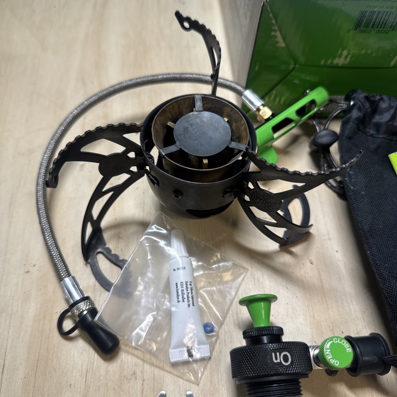 OPTIMUS NOVA Stove Multi Fuel Expedition Compact Light Weight Base Camp Woods